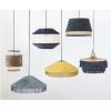 imageCreative CoOp DF2196 Charcoal Cotton Velvet Pendant Tassels Ceiling Lights Blue Teal Gray