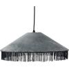 imageCreative CoOp DF2196 Charcoal Cotton Velvet Pendant Tassels Ceiling Lights Blue Teal Gray