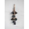 imageCreative CoOp Decorative Metal Bells in Various Shapes on Jute Rope Hanger Wall Hangings Black 300quot x 1500quot