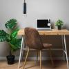 imageCreative CoOp EC0673 Modern Marble Ceiling Light Black Pendant 225quot RoundBlack