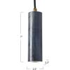 imageCreative CoOp EC0673 Modern Marble Ceiling Light Black Pendant 225quot RoundBlack