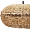 imageCreative CoOp HandWoven Rattan Ceiling Lamp SemiFlush Mount 24quot L x 24quot W x 17quot H Natural
