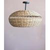 imageCreative CoOp HandWoven Rattan Ceiling Lamp SemiFlush Mount 24quot L x 24quot W x 17quot H Natural