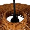 imageCreative CoOp HandWoven Rattan Scalloped Pendant Lamp Natural