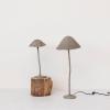 imageCreative CoOp Handmade Paper Mache and Metal Mushroom Table Lamp Grey