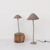imageCreative CoOp Handmade Paper Mache and Metal Mushroom Table Lamp Grey