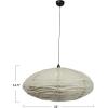 imageCreative CoOp Linen and Cotton Pendant Lamp with Frayed Edges