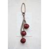 imageCreative CoOp Metal Bells on Rope Hanger Distressed Red