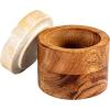 imageCreative CoOp Mlange Acacia Wood Container with Marble Lid Natural and Yellow