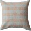 imageCreative CoOp Plaid HandWoven Cotton Pillow Mint Pink and Tan Square Multi