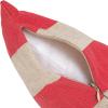 imageCreative CoOp Red Cotton and Linen Striped Pillow Natural Square