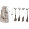 imageCreative CoOp Reindeer Handle Canape Knives Silver Set of 4