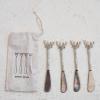 imageCreative CoOp Reindeer Handle Canape Knives Silver Set of 4