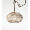 imageCreative CoOp Round Wicker Pendant Light with Thick Rope Cord