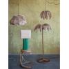 imageCreative CoOp Stoneware Fluted Raffia Shade Table Lamp 15quot L x 15quot W x 29quot H Green