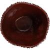 imageCreative CoOp Stoneware Organic Shaped Planter with Raised Dots and Reactive Glaze Brown
