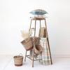 imageCreative CoOp Striped Woven Cotton and Linen Throw with Fringe Multicolor