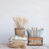 imageCreative CoOp Striped Woven Cotton and Linen Throw with Fringe Multicolor