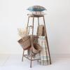 imageCreative CoOp Striped Woven Cotton and Linen Throw with Fringe Multicolor