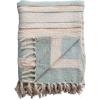 imageCreative CoOp Striped Woven Cotton and Linen Throw with Fringe Multicolor