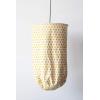 imageCreative CoOp White with Yellow Polka Dots Fabric Pendant LightYellow