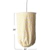 imageCreative CoOp White with Yellow Polka Dots Fabric Pendant LightYellow