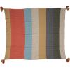 imageCreative CoOp Woven Cotton Blend Throw with 8 Stripes and Tassels Multicolor