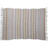 imageCreative CoOp Woven Striped and Embroidered Cotton Throw Blanket Multicolor