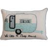 imageCreative CoOp Cotton Embroidered Camper Design and Message Multicolor Lumbar Pillow Multi