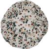 imageCreative CoOp Cotton Pleated Floral Pattern Pillow 16quot L x 16quot W x 2quot H Multicolor