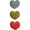 imageCreative CoOp Cotton Tufted Heart Shaped Pillow Multicolor Set of 3 Multi