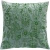 imageCreative CoOp Cotton Velvet Throw Hamsa Hand Embroidery Forest Green Pillow