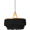 imageCreative CoOp DF2199 Metal Pendant Fringe Ceiling Lights Charcoal Grey