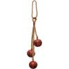 imageCreative CoOp Metal Bells on Rope Hanger Distressed Red