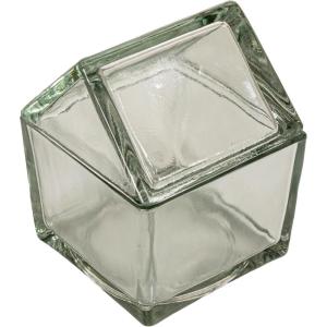 imageCreative CoOp 20Ounce Glass House Shaped Jar with Lid Clear20Ounce