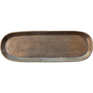 imageCreative CoOp Aluminum Tray Antique Brass Finish