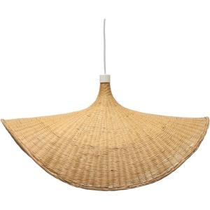 imageCreative CoOp Bamboo Fan Pendant Lamp Natural 6 Feet Cord 60 Watt Bulb Maximum Hardwire Only