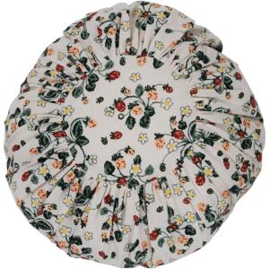 imageCreative CoOp Cotton Pleated Floral Pattern Pillow 16quot L x 16quot W x 2quot H Multicolor