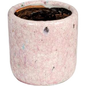 imageCreative CoOp Decorative TerraCotta Planter with Crackle Glaze Matte Pink