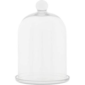 imageCreative CoOp Glass Cloche with Clear Glass Plate