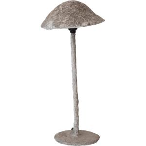 imageCreative CoOp Handmade Paper Mache and Metal Mushroom Table Lamp Grey
