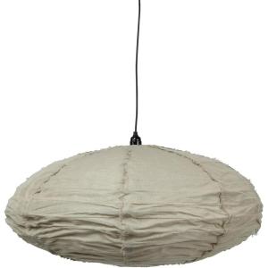 imageCreative CoOp Linen and Cotton Pendant Lamp with Frayed Edges