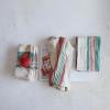 imageCreative CoOp 18 Square Cotton Napkins wStripes ampamp Jute ampamp Wood Ring Tie Multi Color Set of 4