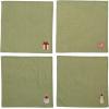 imageCreative CoOp 18quot Square Cotton Napkins wEmbroidered Holiday Icons Multi Color Set of 4 
