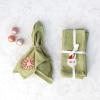 imageCreative CoOp 18quot Square Cotton Napkins wEmbroidered Holiday Icons Multi Color Set of 4 