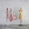 imageCreative CoOp 32quot L x 28quot W Cotton Printed Apron wPocket Ruffle ampamp Cookie Pattern Multi Color 