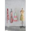 imageCreative CoOp 32quot L x 28quot W Cotton Printed Apron wPocket Ruffle ampamp Cookie Pattern Multi Color 