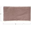 imageCreative CoOp 72quot L x 14quot W Brushed Cotton Table Runner wStripes ampamp Fringe Red ampamp White Entertaining Textiles Multi