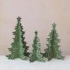 imageCreative CoOp Distressed Wooden Interlocking Christmas Tree with Star Green