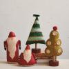 imageCreative CoOp HandPainted Canvas Santa with Catcha Fabric Red and Cream
